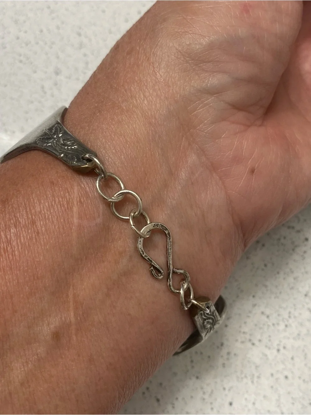 Vintage Silver Fork Bracelet